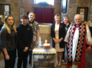 Confirmation candidates and Bishop Colin Bazley